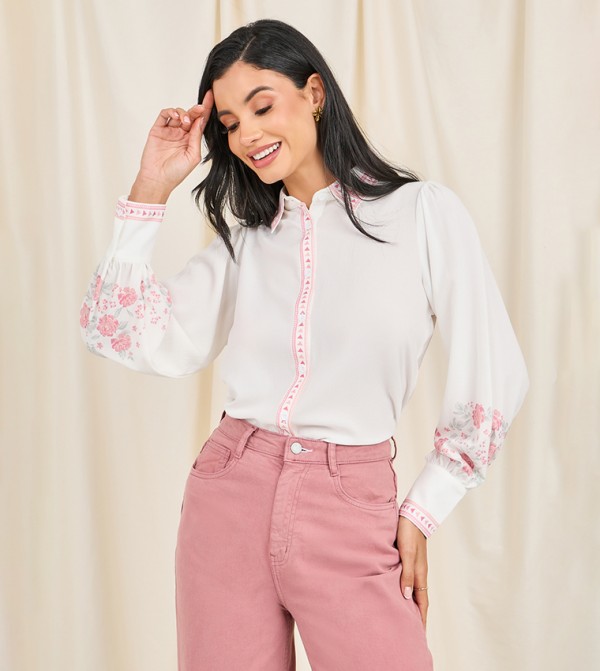 Styli  Shirts - Off White Shirts