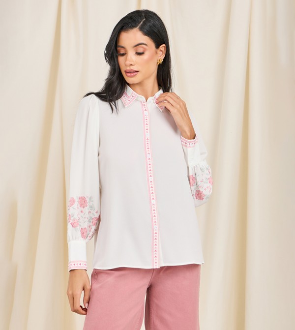 Styli  Shirts - Off White Shirts
