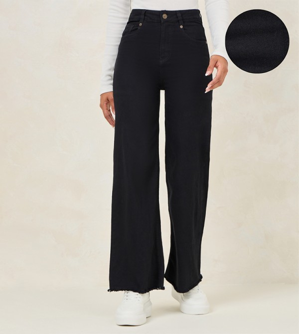 Styli Styli - Black Bootcut Jeans