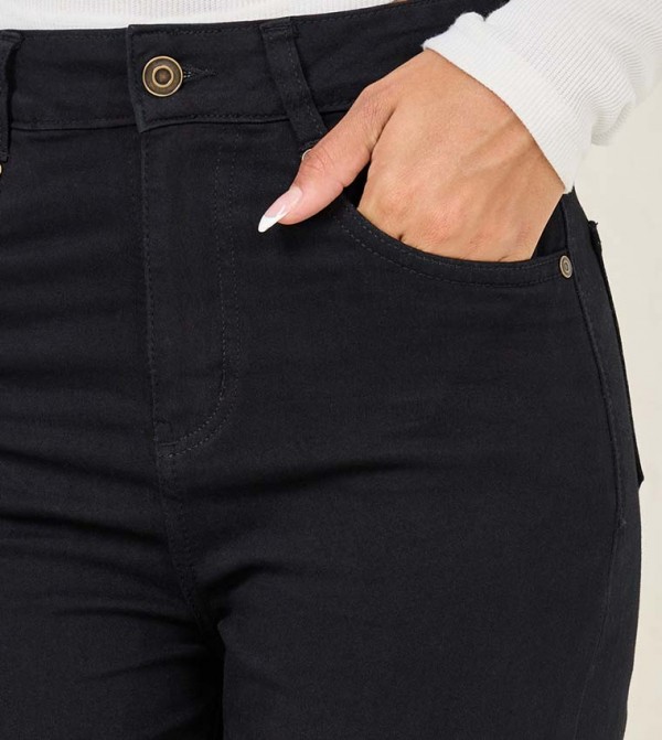 Styli Styli - Black Bootcut Jeans