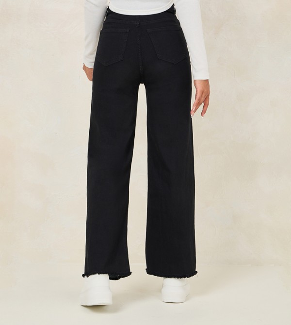 Styli Styli - Black Bootcut Jeans