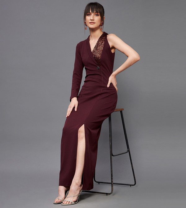 Miss Chase Miss Chase - Burgundy Party Dresses