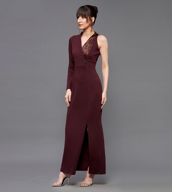 Miss Chase Miss Chase - Burgundy Party Dresses
