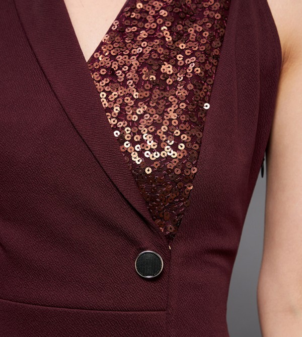 Miss Chase Miss Chase - Burgundy Party Dresses