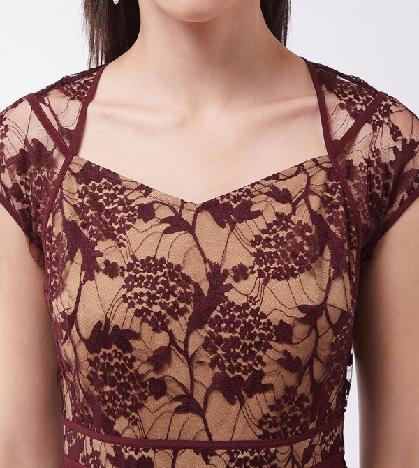 Miss Chase Miss Chase - Burgundy Party Dresses