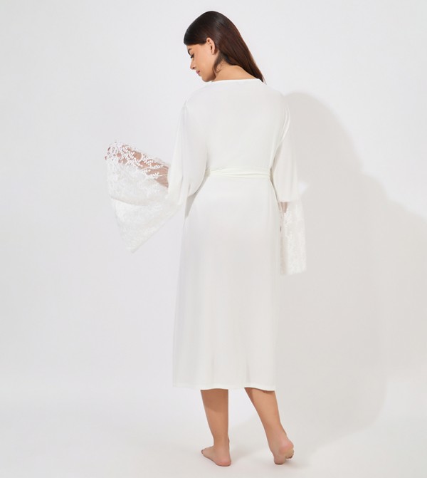 Styli Styli - White Night Robes & Kimonos