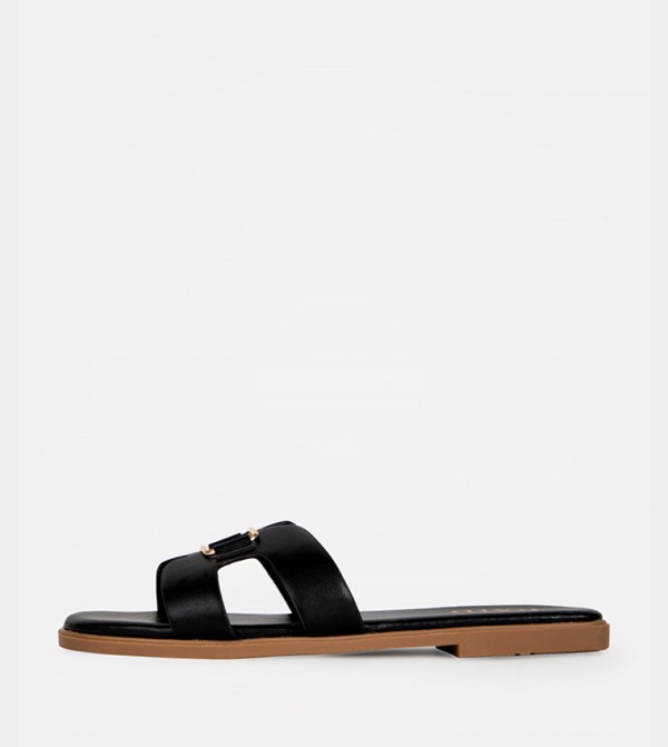 رايد رايد - أسود Flat Sandals