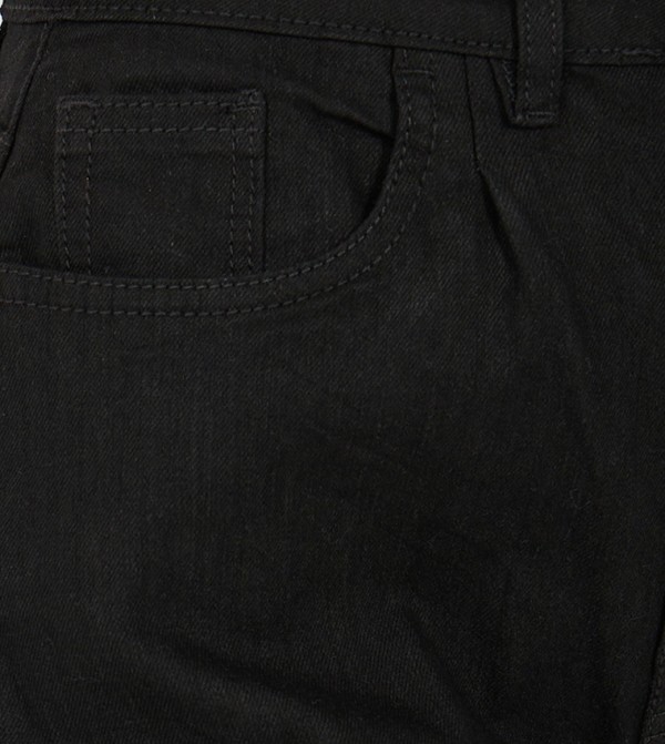 Styli  - Black Wide Leg Jeans