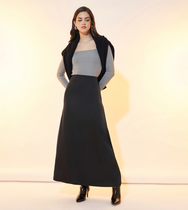 ستايلي  تنانير - أسود Maxi Skirts