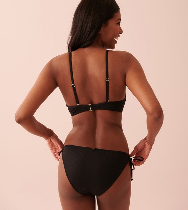 La Vie en Rose  Swimwear - Black swim Tops