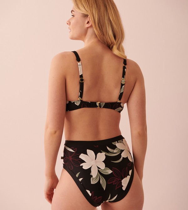 La Vie en Rose  Swimwear - Black swim Tops