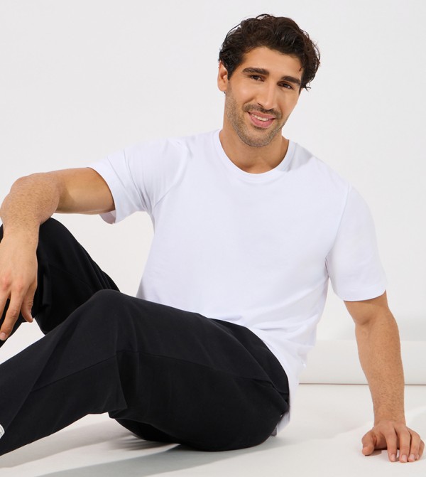 برودكت برودكت - أبيض Round Neck T-Shirts