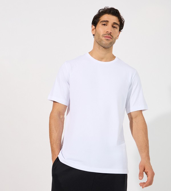 برودكت برودكت - أبيض Round Neck T-Shirts