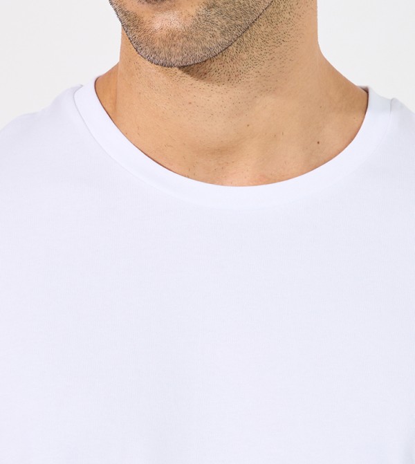 برودكت برودكت - أبيض Round Neck T-Shirts