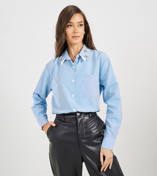 Styli  Shirts - Blue Shirts