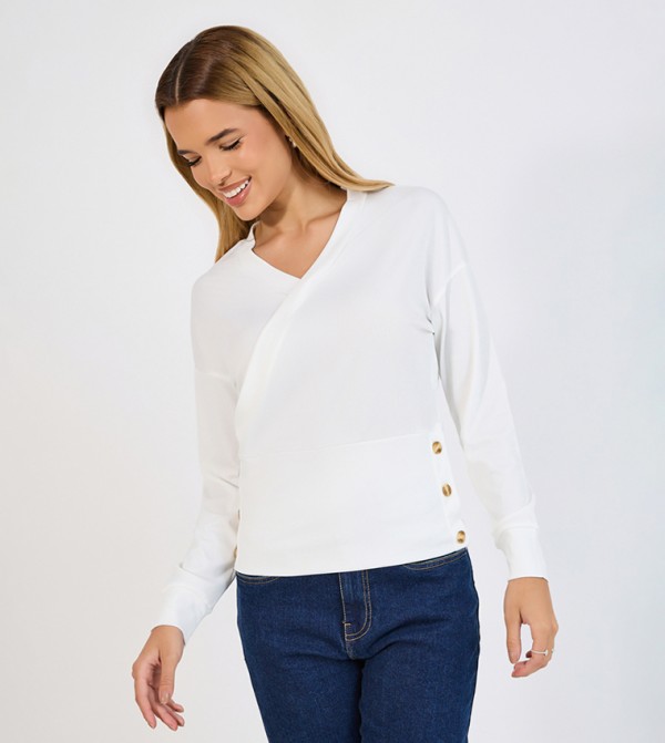 ستايلي ستايلي - أبيض Casual Tops