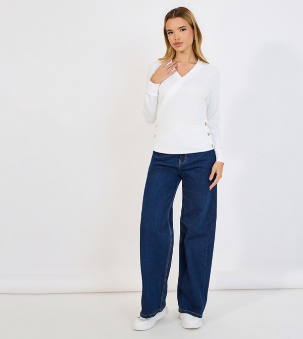 ستايلي ستايلي - أبيض Casual Tops