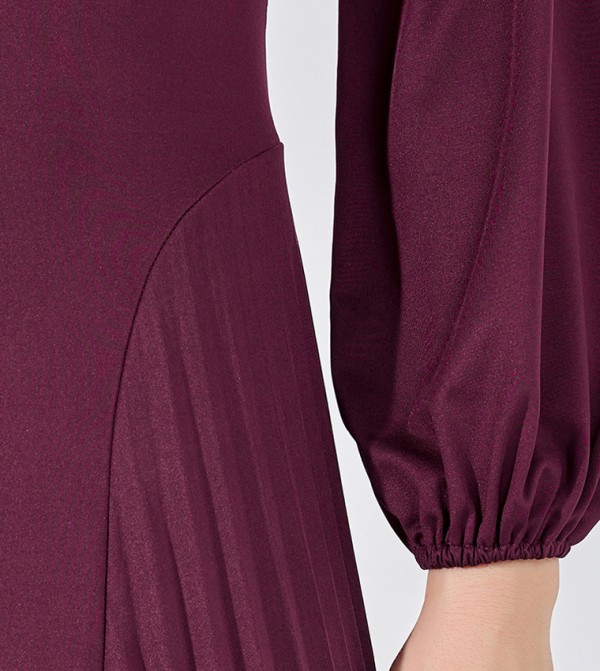 Styli  Midi Dresses - Burgundy Party Dresses