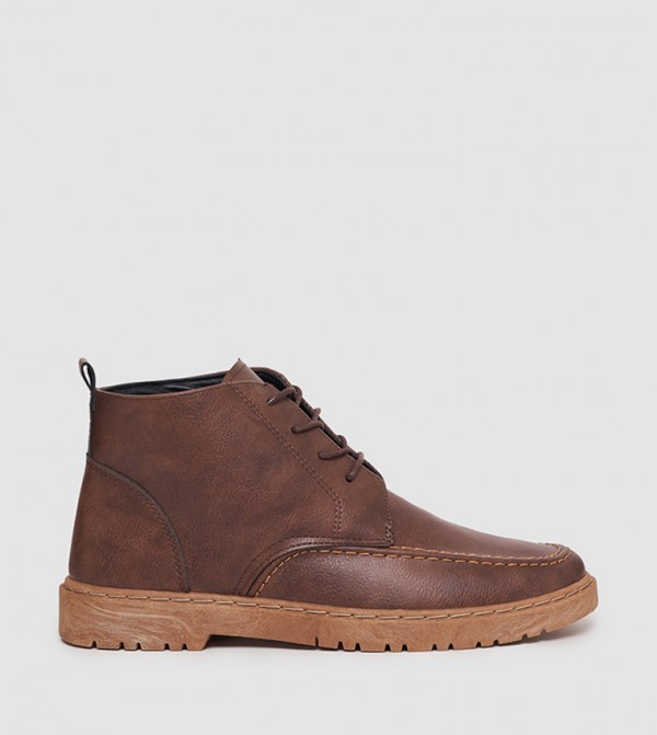 Styli Styli - Brown Lace up Boots