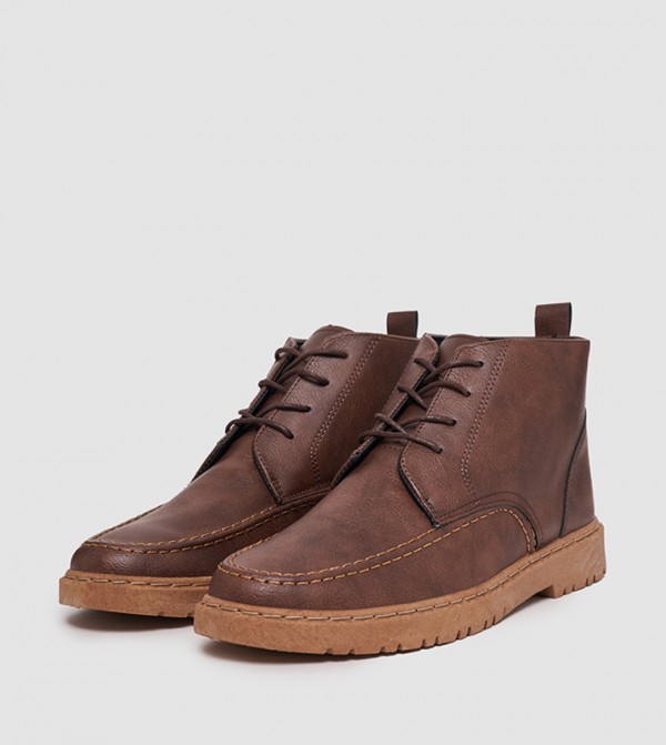 Styli Styli - Brown Lace up Boots
