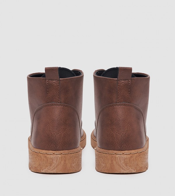 Styli Styli - Brown Lace up Boots