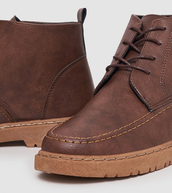 Styli Styli - Brown Lace up Boots