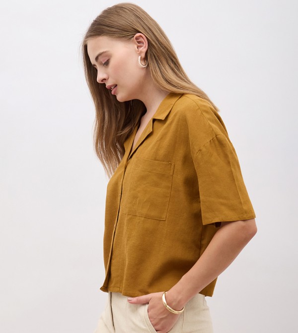 Styli Styli - Brown Shirts