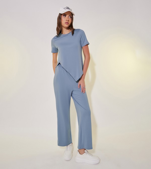 ستايلي  أطقم ملابس - أزرق Co-Ord Set