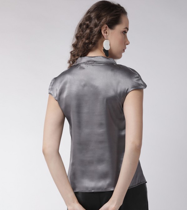 مش  - رمادي Casual Tops