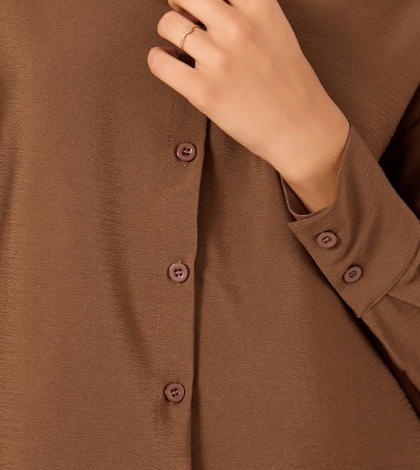 ستايلي  أطقم ملابس - بني  Co-Ord Set