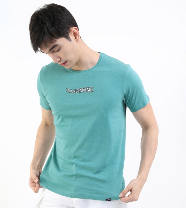 Highlander Highlander - Teal Casual T-Shirts