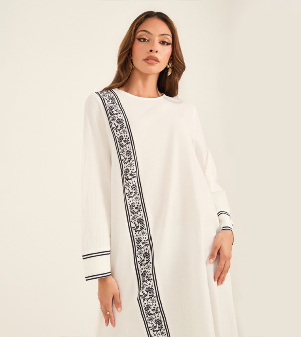 Keenly Keenly - Cream Jalabiyas