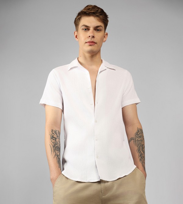 Dennis Lingo Dennis Lingo - White Casual Shirts