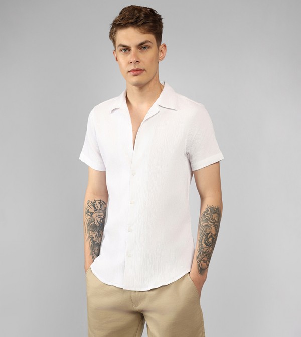 Dennis Lingo Dennis Lingo - White Casual Shirts