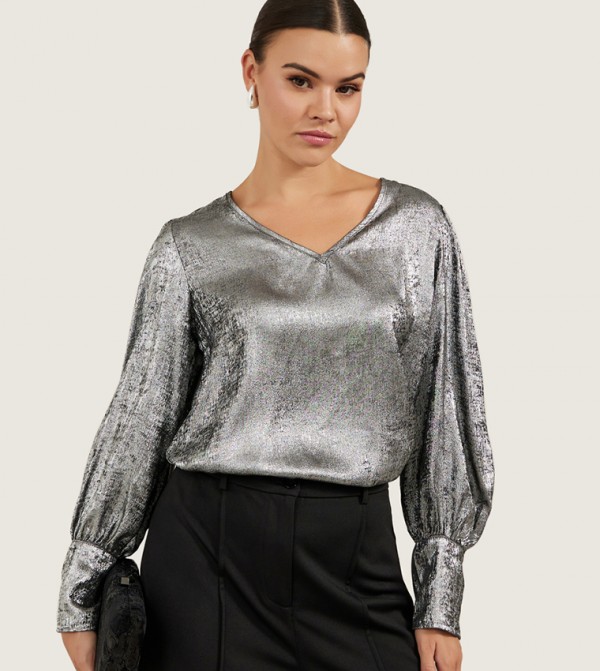 Elysia Elysia - Grey Casual Tops