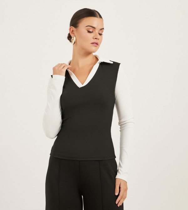 Elysia Elysia - Black Casual T-Shirts