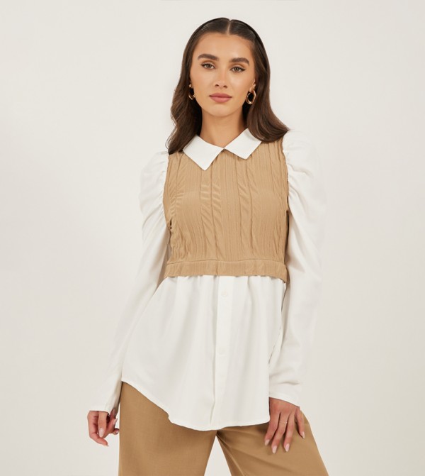 Elysia Elysia - Khaki Shirts