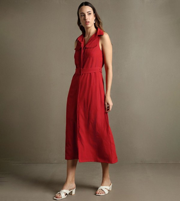 دينيس لينغو دينيس لينغو - أحمر Shirt & T-Shirt Dresses