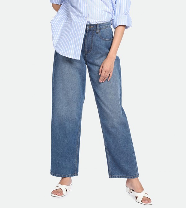 دينيس لينغو دينيس لينغو - أزرق Boyfriend jeans