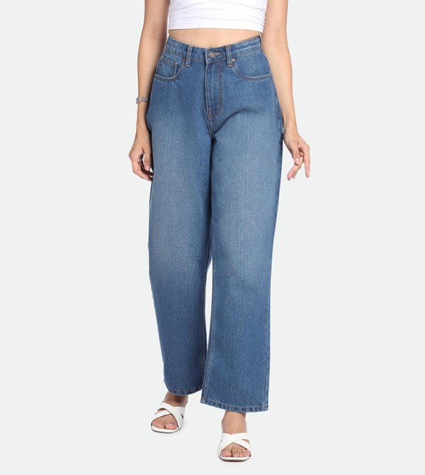 دينيس لينغو دينيس لينغو - أزرق Boyfriend jeans