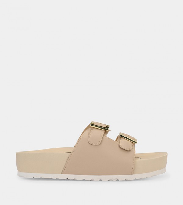 Fresh Feet  - Beige Flat Sandals
