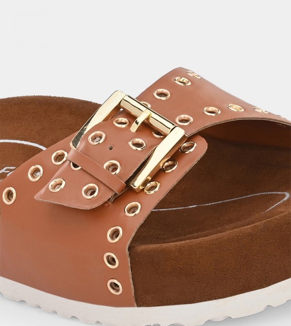 Fresh Feet  - Brown Flat Sandals