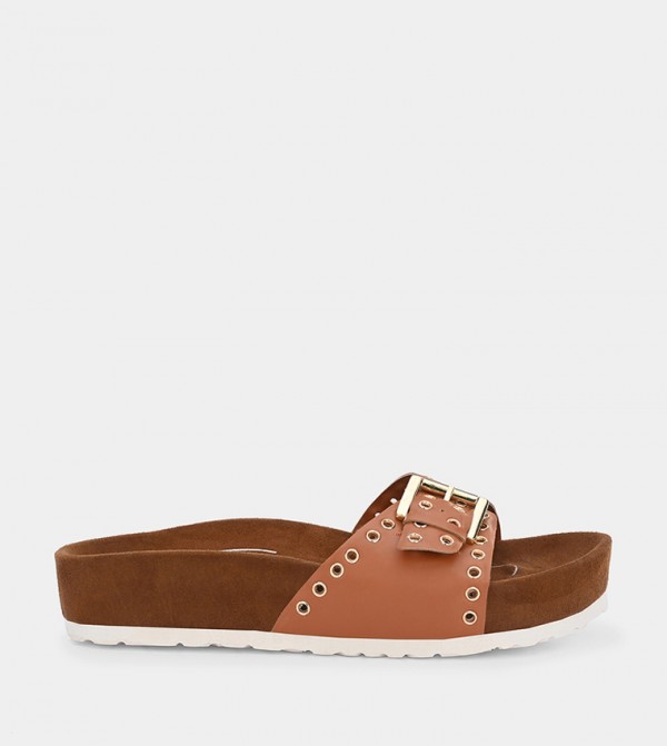 Fresh Feet  - Brown Flat Sandals