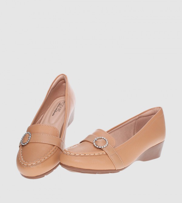 مودير مودير - بني  Loafers/Moccasins