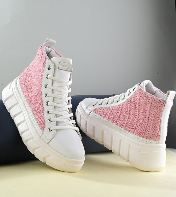 Fresh Feet  - Pink High Top