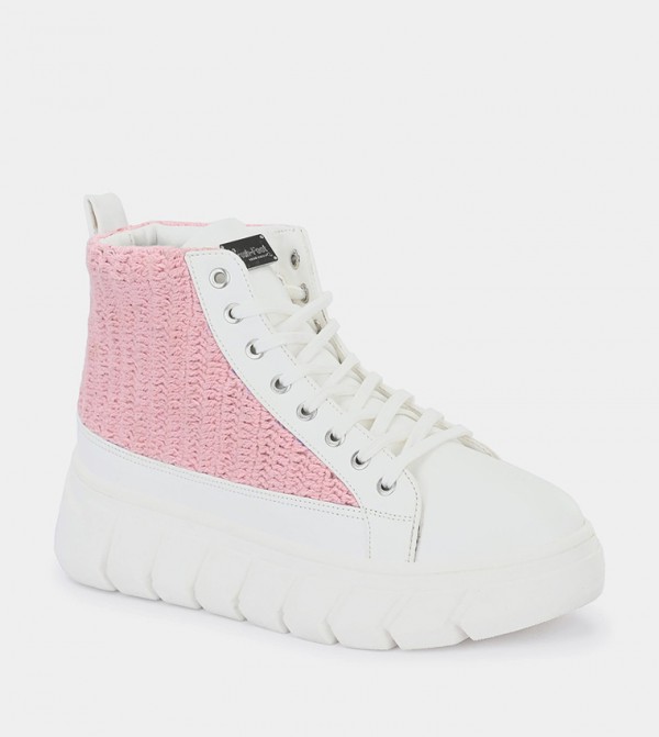 Fresh Feet  - Pink High Top