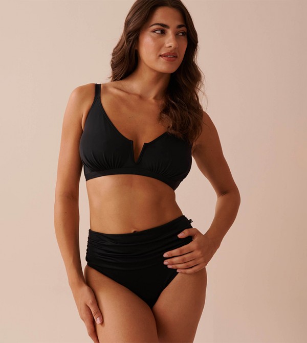 La Vie en Rose  Swimwear - Black Bikini Tops