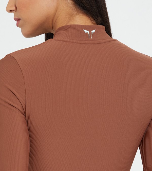 SQUATWOLF  - Brown Bodysuit & Cropped