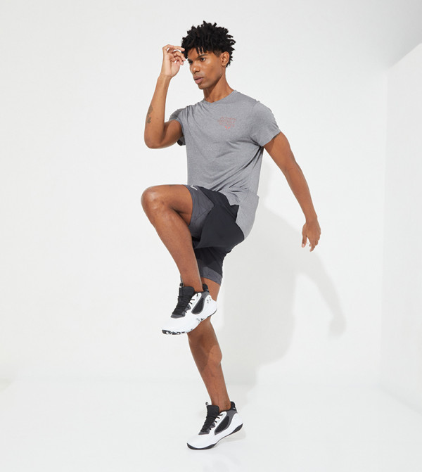 SQUATWOLF - Grey Active T shirts