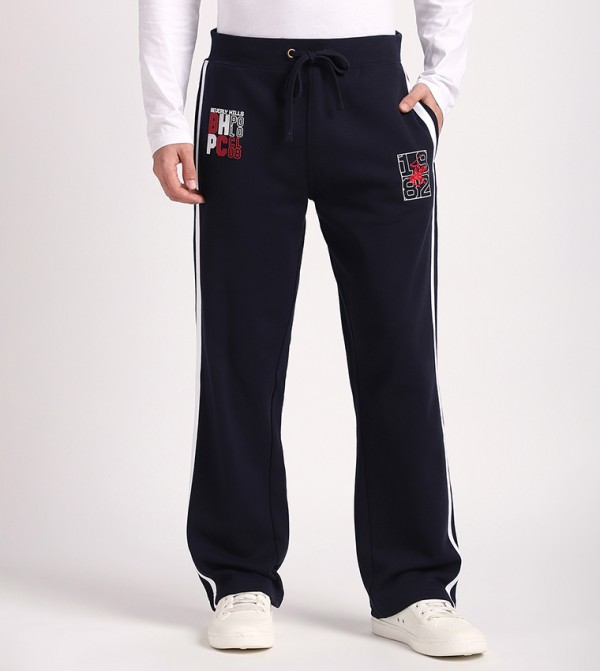 Beverly Hills Polo Club  Clothing - Navy Track Pants & Joggers